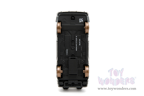 Jada Toys - Hollywood Rides | DeLorean DMC (Time Machine) Train Wheel Version "Back to the Future Part III" (1990) Movie (1/32 scale diecast model car, Brush Metal) 34786