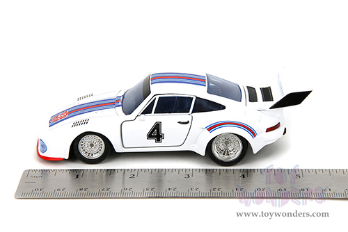 Jada Toys - Hollywood Rides | TRANSFORMERS Porsche 935 Turbo #4 "Jazz" (1/32, diecast model car, White) 34793