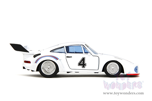 Jada Toys - Hollywood Rides | TRANSFORMERS Porsche 935 Turbo #4 "Jazz" (1/32, diecast model car, White) 34793