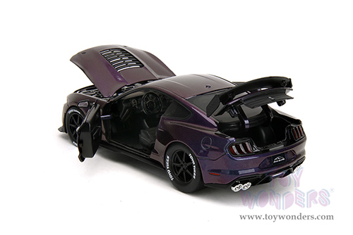 Jada Toys Pink Slips - Ford Mustang Shelby® GT500® with Display Base (2020, 1/24 scale diecast model car, Iridescent Purple-Blue) 34894