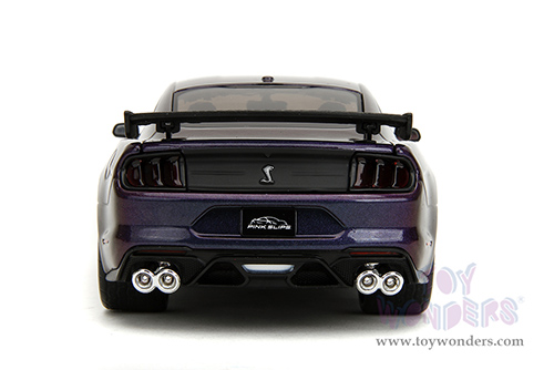 Jada Toys Pink Slips - Ford Mustang Shelby® GT500® with Display Base (2020, 1/24 scale diecast model car, Iridescent Purple-Blue) 34894