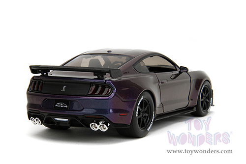 Jada Toys Pink Slips - Ford Mustang Shelby® GT500® with Display Base (2020, 1/24 scale diecast model car, Iridescent Purple-Blue) 34894
