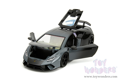 Jada Toys Pink Slips - Lamborghini Huracán Perfomante with Display Base (1/24 scale diecast model car, Gray-Black Gradient) 34895
