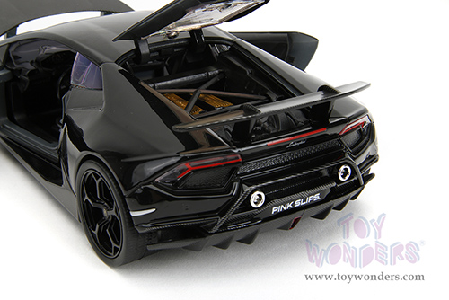 Jada Toys Pink Slips - Lamborghini Huracán Perfomante with Display Base (1/24 scale diecast model car, Gray-Black Gradient) 34895