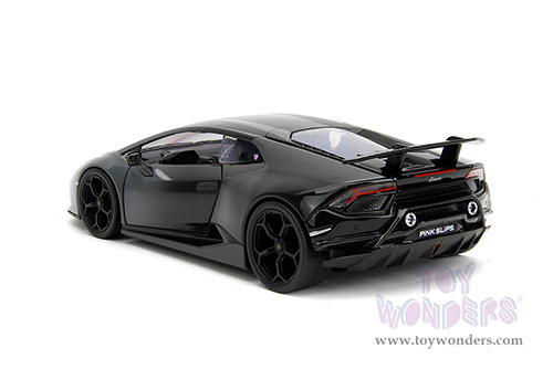 Jada Toys Pink Slips - Lamborghini Huracán Perfomante with Display Base (1/24 scale diecast model car, Gray-Black Gradient) 34895