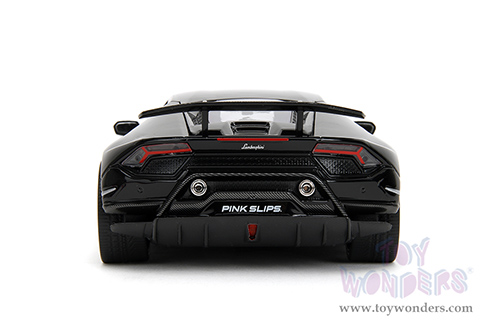 Jada Toys Pink Slips - Lamborghini Huracán Perfomante with Display Base (1/24 scale diecast model car, Gray-Black Gradient) 34895