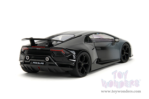 Jada Toys Pink Slips - Lamborghini Huracán Perfomante with Display Base (1/24 scale diecast model car, Gray-Black Gradient) 34895