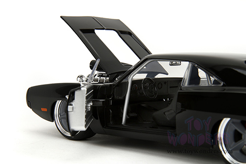 Jada Toys Fast & Furious - Dom's Dodge Charger R/T "Fast X" (1970, 1/24 scale diecast model car, Glossy Black) 34918
