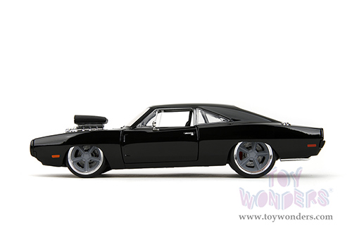 Jada Toys Fast & Furious - Dom's Dodge Charger R/T "Fast X" (1970, 1/24 scale diecast model car, Glossy Black) 34918