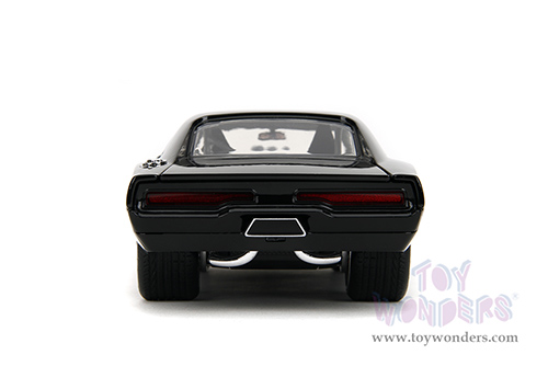 Jada Toys Fast & Furious - Dom's Dodge Charger R/T "Fast X" (1970, 1/24 scale diecast model car, Glossy Black) 34918