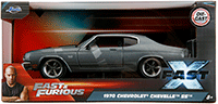 Jada Toys Fast & Furious - Chevrolet® Chevelle™ SS™ "Fast X" (1970, 1/24 scale diecast model car, Gray/Black stripes) 34923 