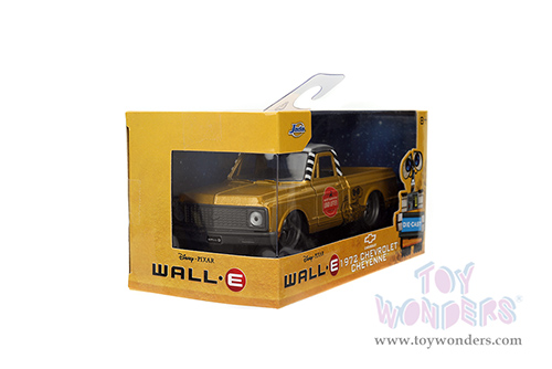 Jada Toys - Hollywood Rides | Chevrolet® Cheyenne™ Pickup Disney "WALL-E " (1972, 1/32 scale diecast model car, Gold) 34925/24