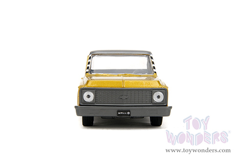 Jada Toys - Hollywood Rides | Chevrolet® Cheyenne™ Pickup Disney "WALL-E " (1972, 1/32 scale diecast model car, Gold) 34925/24
