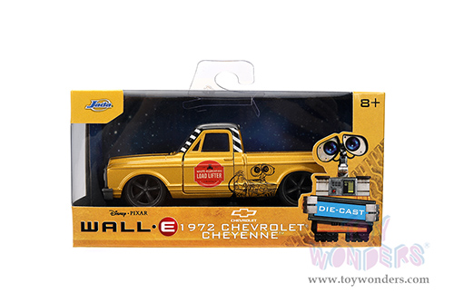 Jada Toys - Hollywood Rides | Chevrolet® Cheyenne™ Pickup Disney "WALL-E " (1972, 1/32 scale diecast model car, Gold) 34925/24