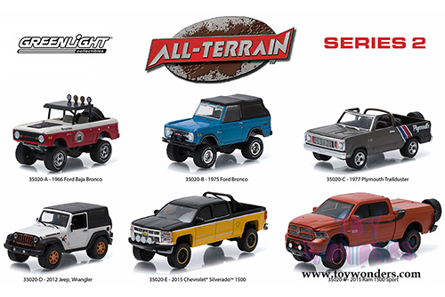 Greenlight - All Terrain Series 2 Assortment (1/64 scale diecast model car, Asstd.) 35020/48