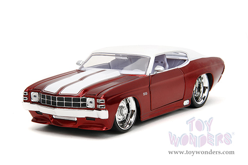 Jada Toys Bigtime Muscle - Chevrolet® Chevelle® SS Hardtop (1971, 1/24 scale diecast model car, Candy Red/White) 35020
