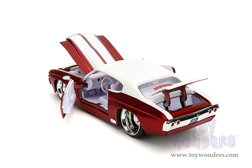 Jada Toys Bigtime Muscle - Chevrolet® Chevelle® SS Hardtop (1971, 1/24 scale diecast model car, Candy Red/White) 35020