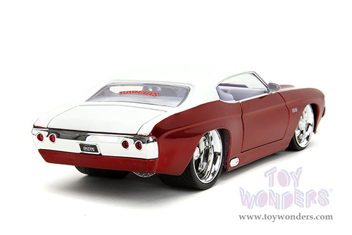 Jada Toys Bigtime Muscle - Chevrolet® Chevelle® SS Hardtop (1971, 1/24 scale diecast model car, Candy Red/White) 35020