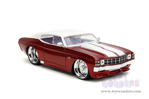 Jada Toys Bigtime Muscle - Chevrolet® Chevelle® SS Hardtop (1971, 1/24 scale diecast model car, Candy Red/White) 35020