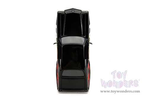 Jada Toys Bigtime Muscle - Pontiac® GTO® Judge Hardtop (1971, 1/24 scale diecast model car, Black with Flames) 35022