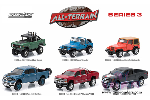 Greenlight - All Terrain Series 3 Assortment (1/64 scale diecast model car, Asstd.) 35030/48