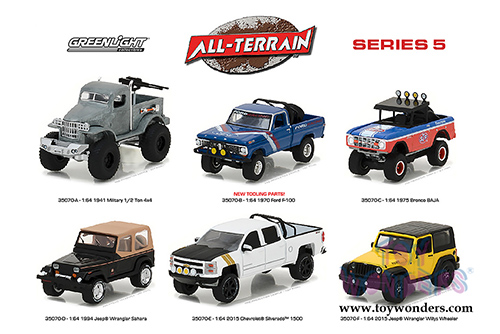 Greenlight - All Terrain Series 5 Assortment (1/64 scale diecast model car, Asstd.) 35070/48