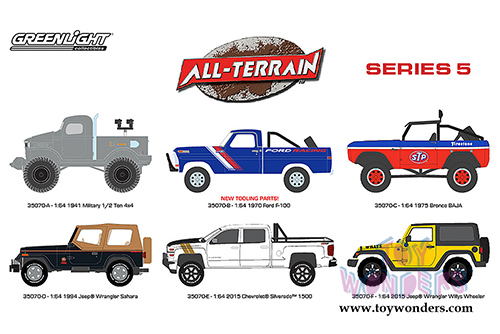 Greenlight - All Terrain Series 5 Assortment (1/64 scale diecast model car, Asstd.) 35070/48