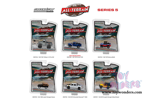 Greenlight - All Terrain Series 5 Assortment (1/64 scale diecast model car, Asstd.) 35070/48