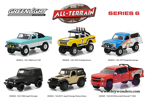 Greenlight - All Terrain Series 6 Assortment (1/64 scale diecast model car, Asstd.) 35090/48