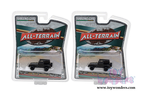 Greenlight - All Terrain Series 6 | Jeep&reg; Wrangler (1990, 1/64 scale diecast model car, Dark Gray) 35090D/48