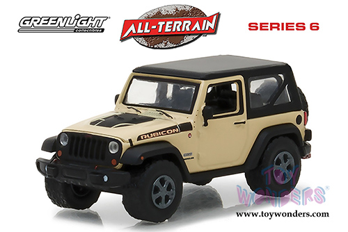 Greenlight - All Terrain Series 6 | Jeep&reg; Wrangler Rubicon Recon (2017, 1/64 scale diecast model car, Sand) 35090E/48