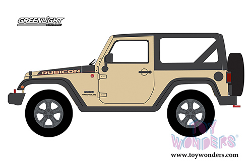 Greenlight - All Terrain Series 6 | Jeep&reg; Wrangler Rubicon Recon (2017, 1/64 scale diecast model car, Sand) 35090E/48