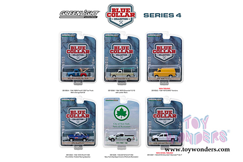 Greenlight - Blue Collar Collection Series 4 (1/64 scale diecast model car, Asstd.) 35100/48