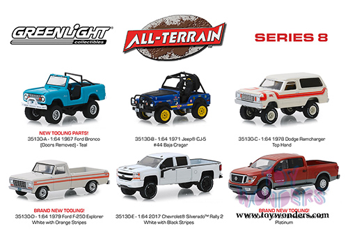 Greenlight - All Terrain Series 8 Assortment (1/64 scale diecast model car, Asstd.) 35130/48