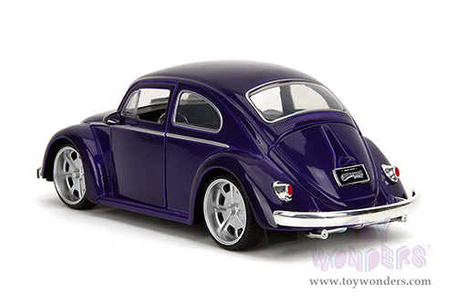 Jada Toys - Hollywood Rides | Volkswagen Beetle with Wednesday Addams and Thing Diecast Figures (1/24, diecast model car, Purple) 35131