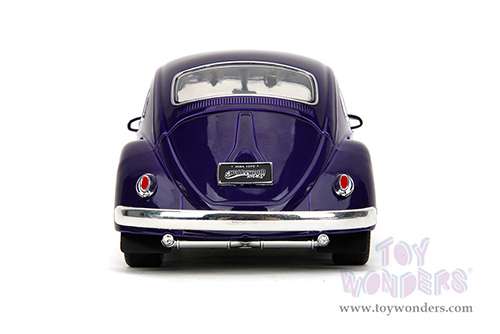 Jada Toys - Hollywood Rides | Volkswagen Beetle with Wednesday Addams and Thing Diecast Figures (1/24, diecast model car, Purple) 35131