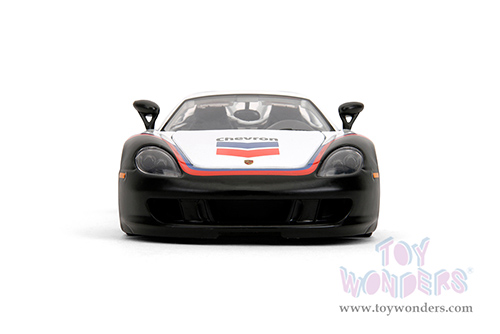Jada Toys Hyper-Spec - Porsche Carrera GT Convertible #04 "Chevron" (2005, 1/24, diecast model car, White) 35136