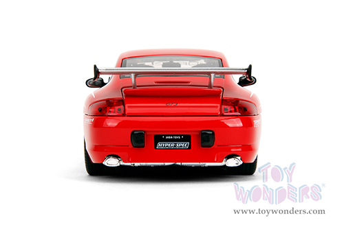 Jada Toys Hyper-Spec - Porsche Carrera 911 GT3 (996.1) (1/24, diecast model car, Red/White stripes) 35137