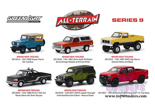 Greenlight - All Terrain Series 9 Assortment (1/64 scale diecast model car, Asstd.) 35150/48