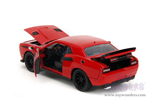Jada Toys - Hollywood Rides | Dodge Challenger SRT with Glenn Diecast figure "The Walking Dead" (2015, 1/24 diecast model car, Red) 35185