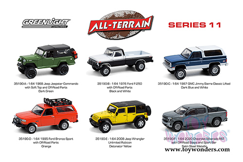 Greenlight - All Terrain Series 11 Assortment (1/64 scale diecast model car, Asstd.) 35190/6