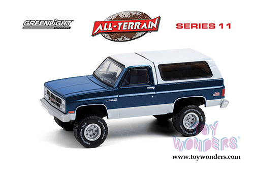 Greenlight - All Terrain Series 11 | GMC Jimmy Sierra Classic (1987, 1/64 scale diecast model car, Dark Blue) 35190C/48