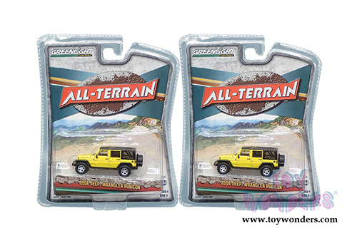 Greenlight - All Terrain Series 11 | Jeep&reg; Wrangler Unlimited Rubicon (2008, 1/64 scale diecast model car, Detonator Yellow) 35190E/48