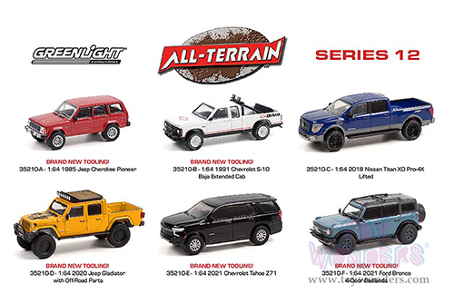 Greenlight - All Terrain Series 12 Assortment (1/64 scale diecast model car, Asstd.) 35210/48