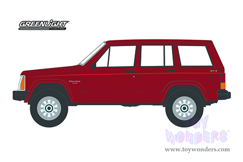 Greenlight - All Terrain Series 12 | Jeep&reg; Cherokee Pioneer (1985, 1/64 scale diecast model car, Red) 35210A/48