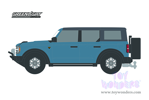 Greenlight - All Terrain Series 12 | Ford Bronco 4-Door Badlands (2021, 1/64 scale diecast model car, Blue) 35210F/48