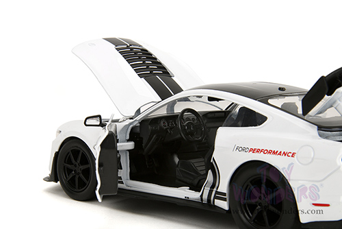 Jada Toys Bigtime Muscle - Ford Mustang Shelby® GT500® #65 (2020, 1/24 scale diecast model car, White/Black stripes) 35216