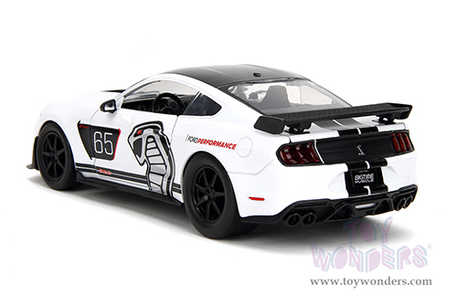 Jada Toys Bigtime Muscle - Ford Mustang Shelby® GT500® #65 (2020, 1/24 scale diecast model car, White/Black stripes) 35216