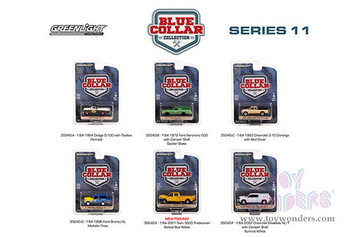 Greenlight - Blue Collar Collection Series 11 (1/64 scale diecast model car, Asstd.) 35240/48