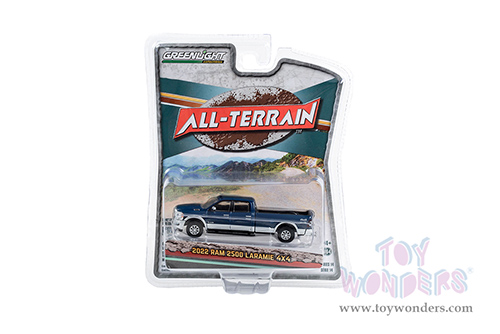 Greenlight - All Terrain Series 14 | Ram 2500 Laramie 4x4 (2022, 1/64 scale diecast model car, Patriot Blue and Billet Silver) 35250F/48